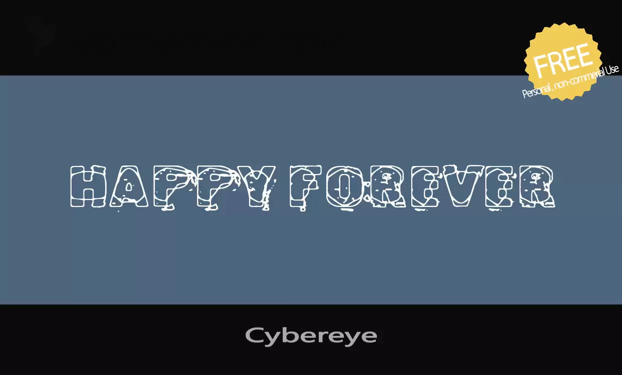 「Cybereye」字体效果图