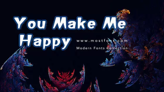 Typographic Design of You-Make-Me-Happy