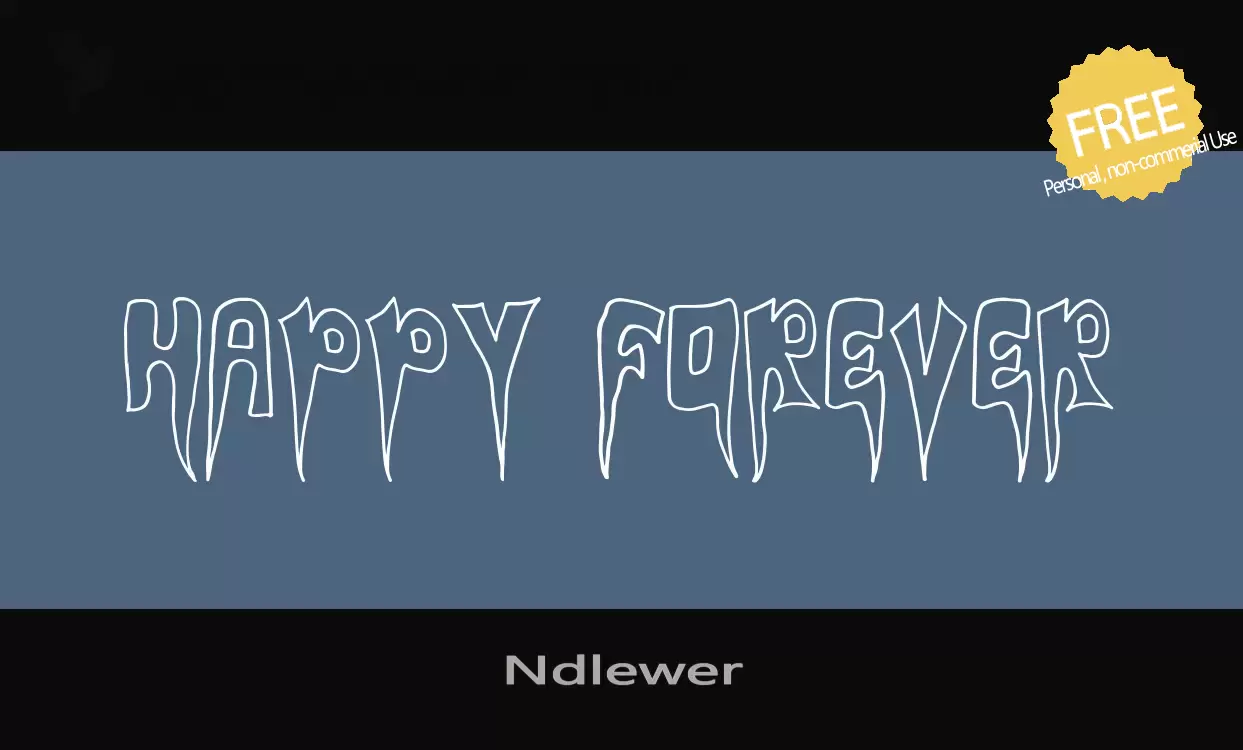 「Ndlewer」字体效果图