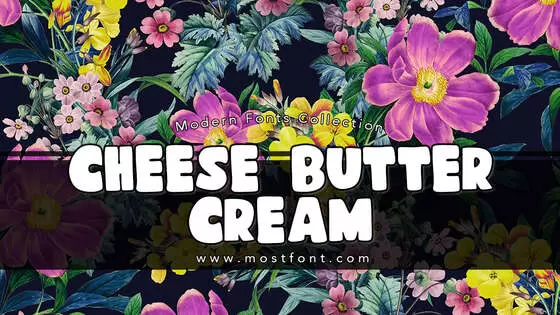 Typographic Design of Cheese-Butter-Cream