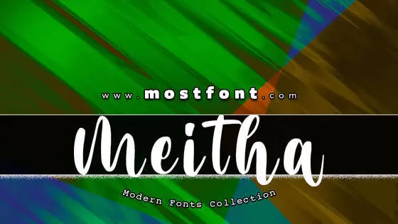 Typographic Design of Meitha