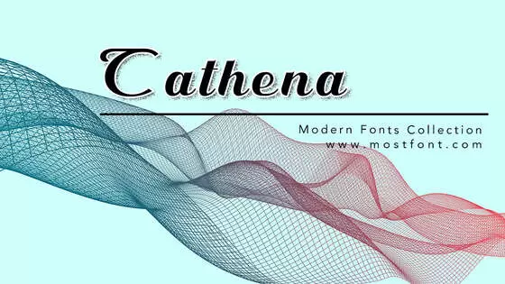 「Cathena」字体排版样式