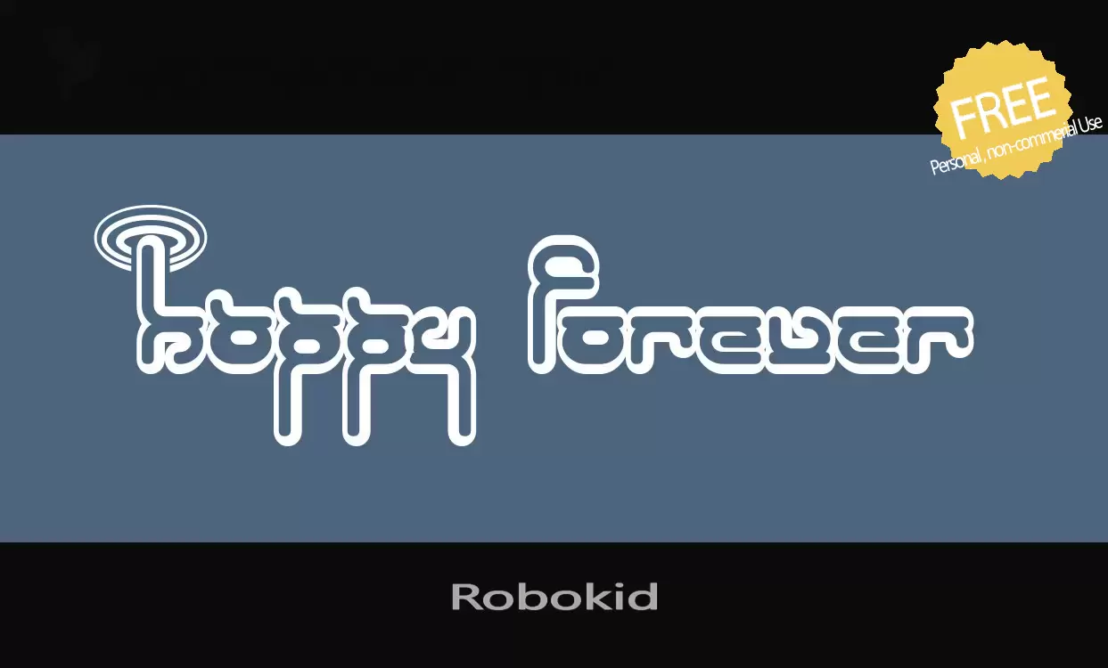 Font Sample of Robokid