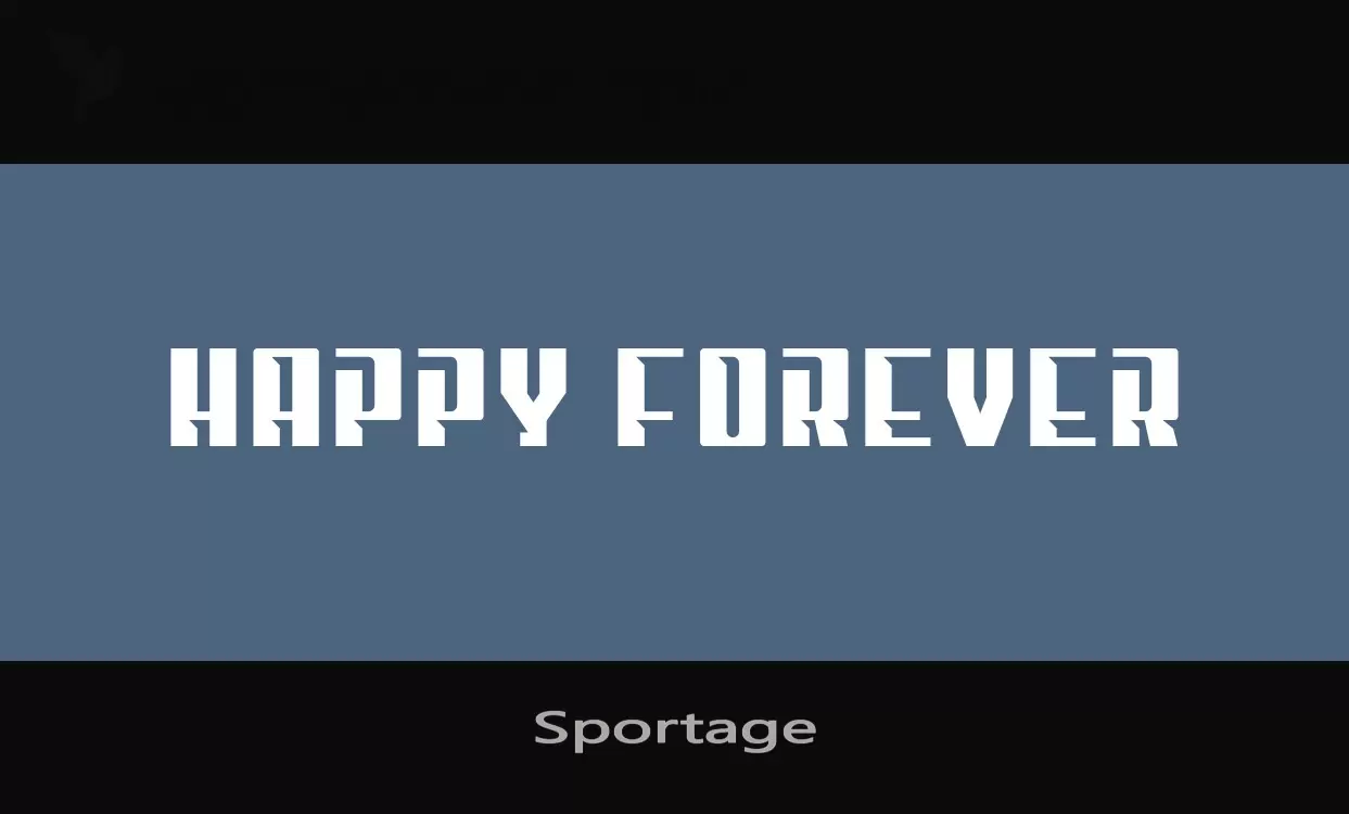 Font Sample of Sportage