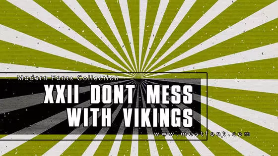 Typographic Design of XXII-DONT-MESS-WITH-VIKINGS