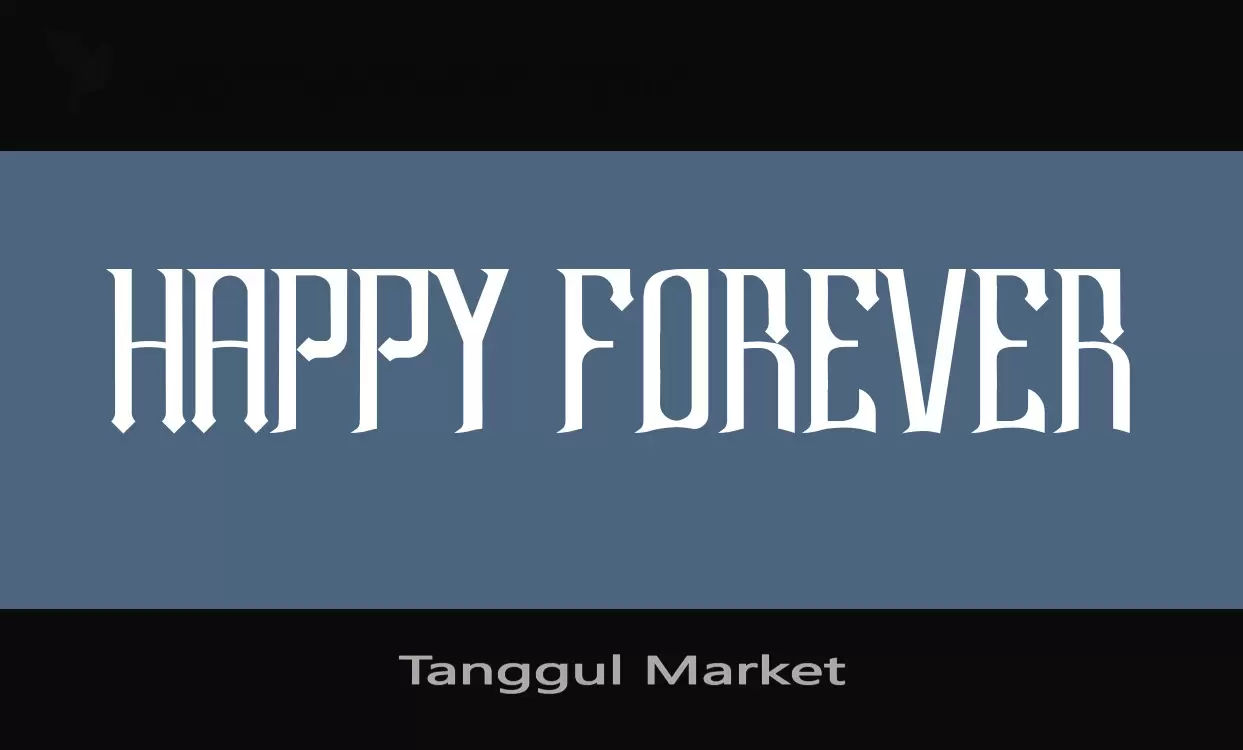 「Tanggul-Market」字体效果图