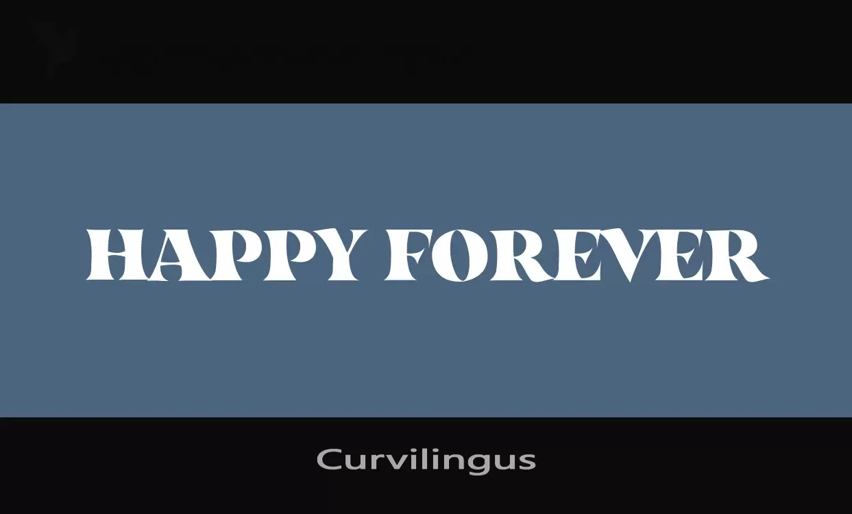 「Curvilingus」字体效果图