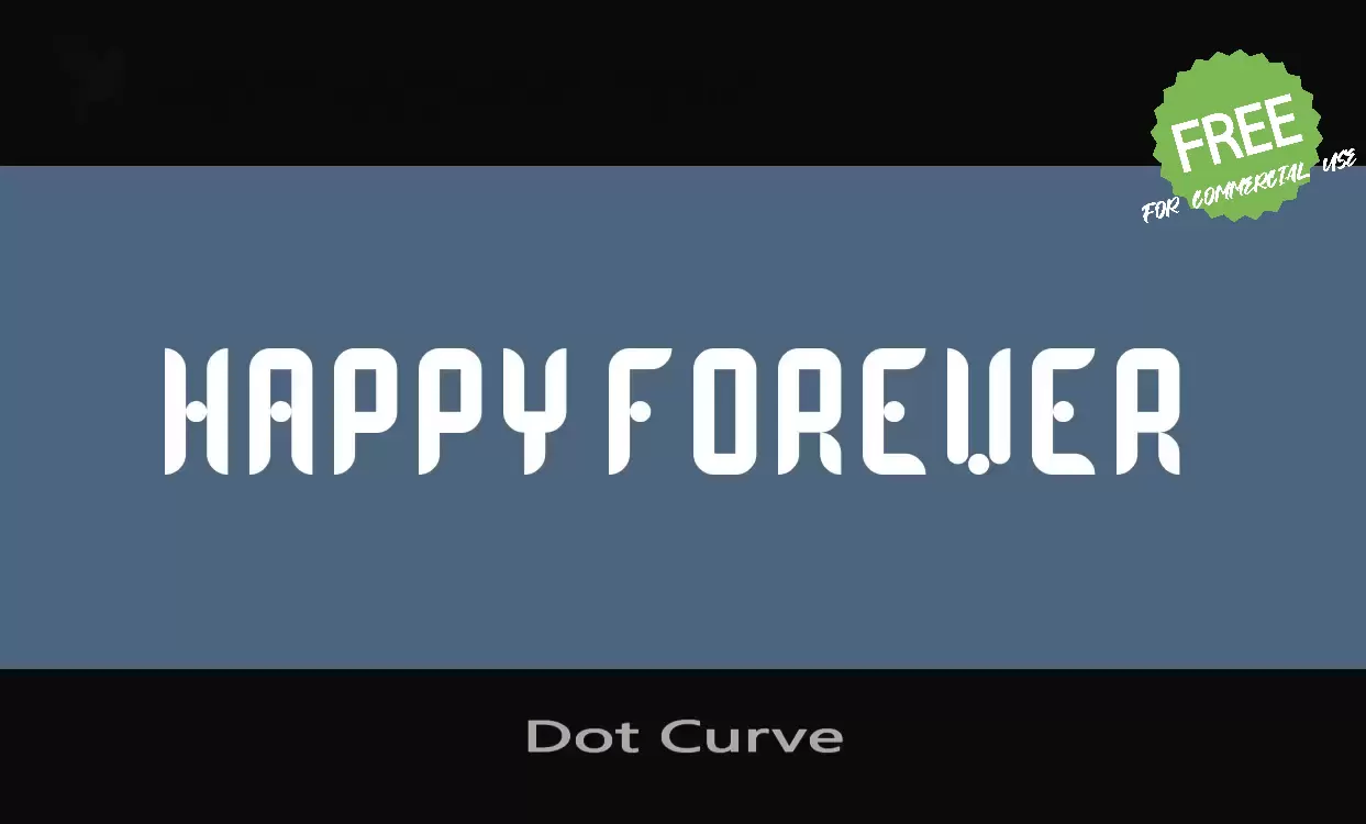 「Dot Curve」字体效果图