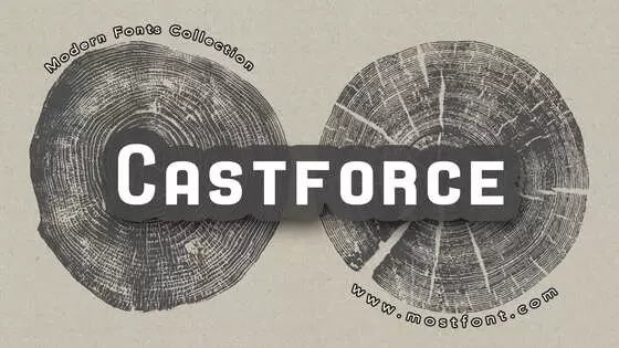 「Castforce」字体排版样式