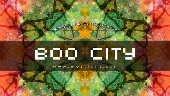 「Boo-City」字体排版图片