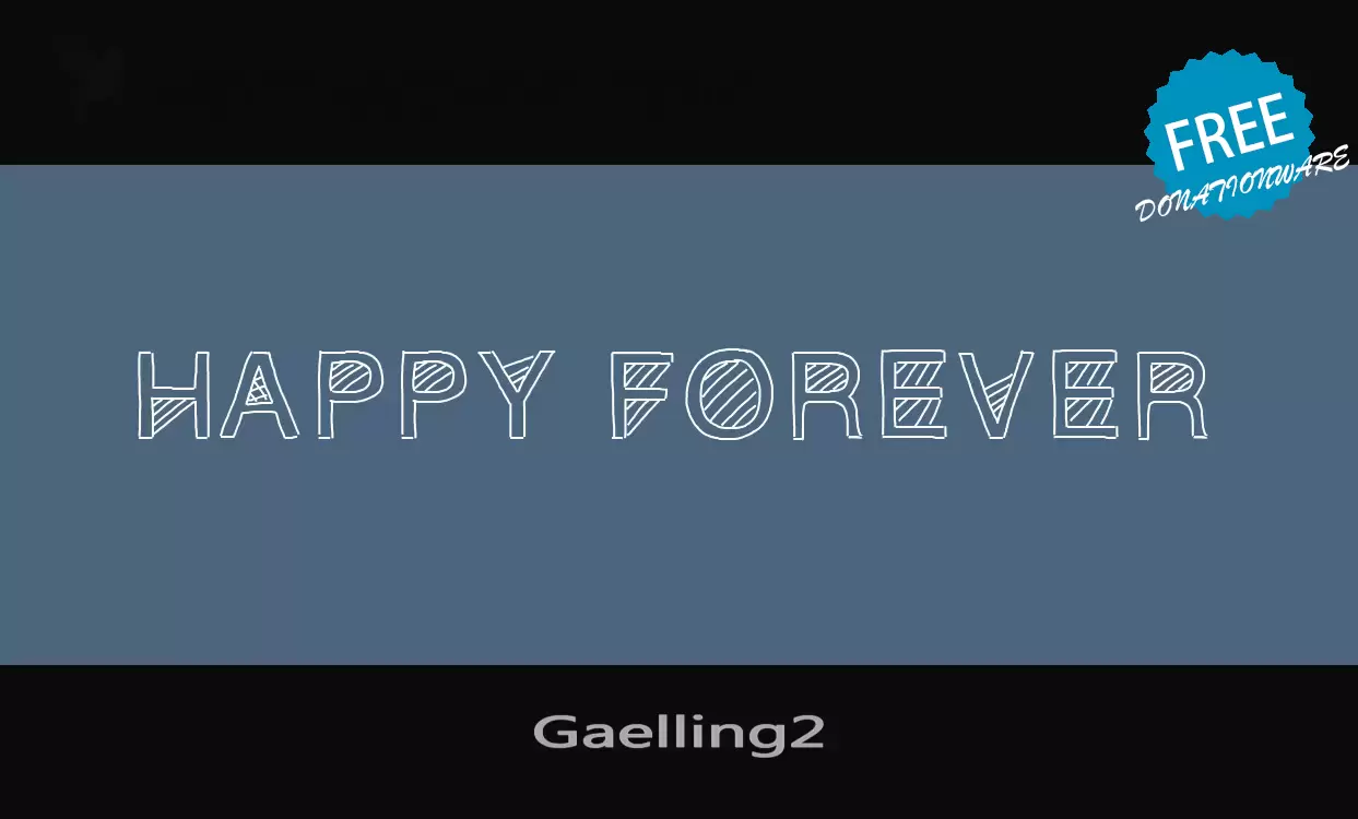 Font Sample of Gaelling2