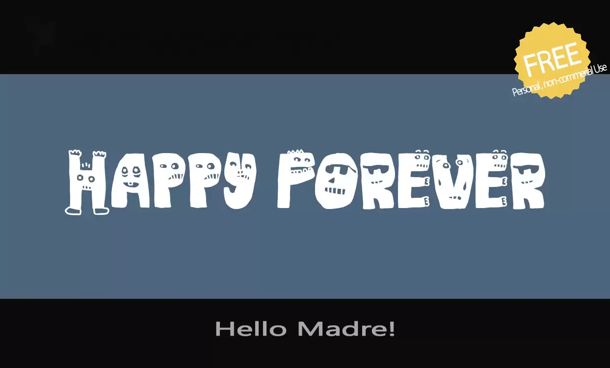 Font Sample of Hello-Madre!