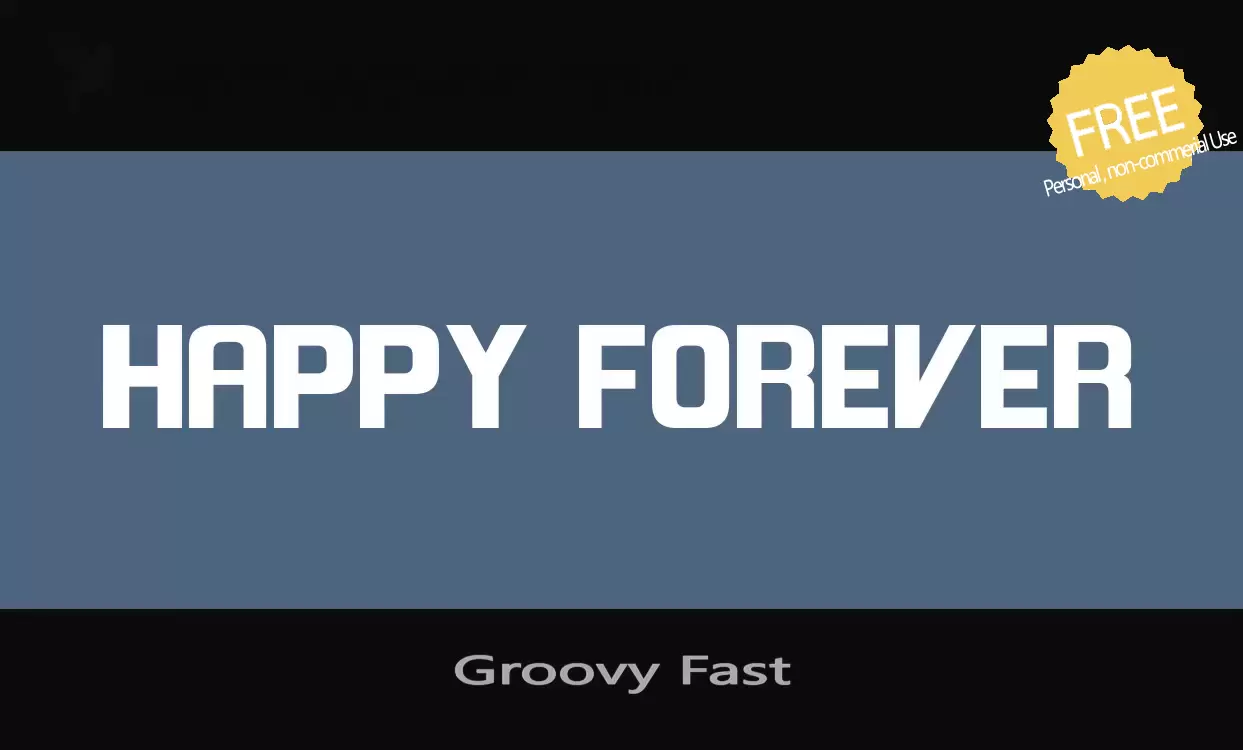 「Groovy-Fast」字体效果图