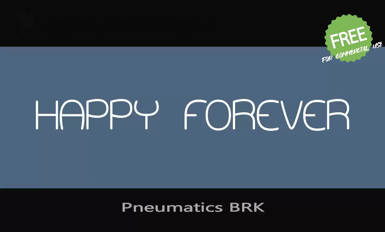 「Pneumatics-BRK」字体效果图