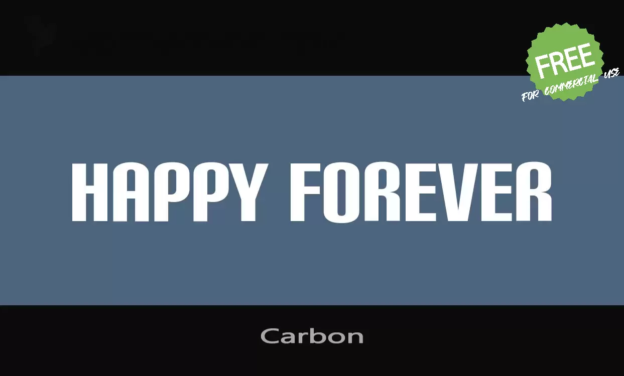 Font Sample of Carbon