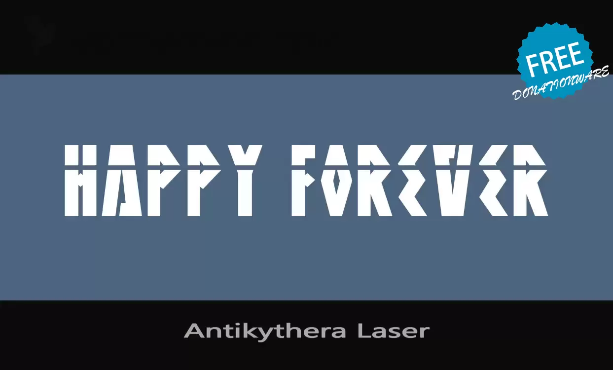 「Antikythera-Laser」字体效果图