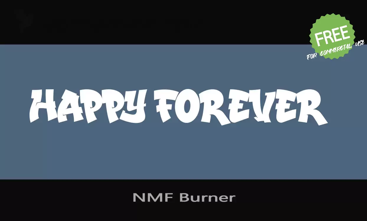 「NMF Burner」字体效果图