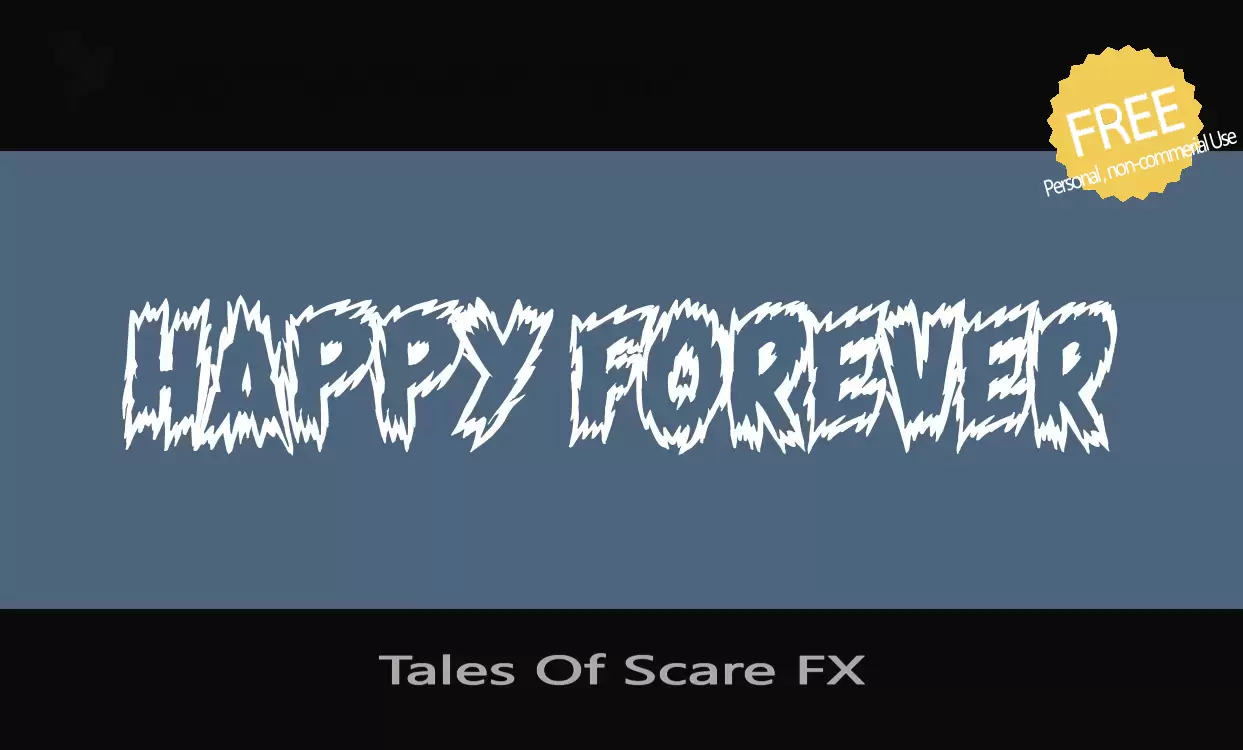 Font Sample of Tales-Of-Scare-FX