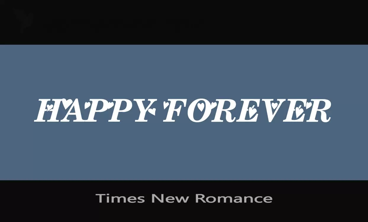 Font Sample of Times-New-Romance