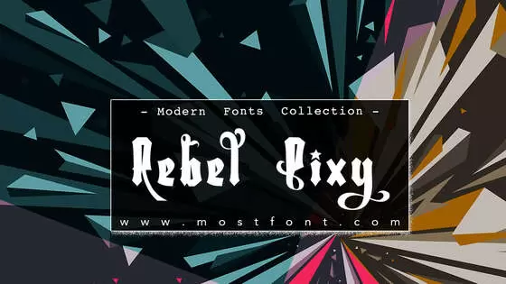 Typographic Design of Rebel-Pixy