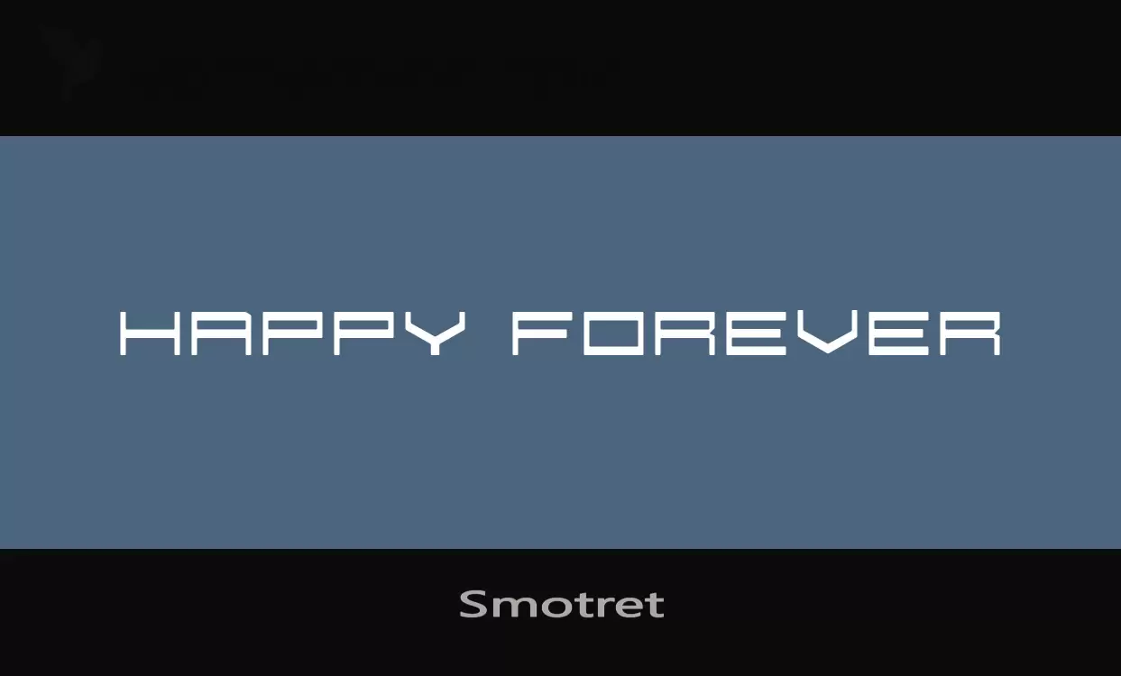 Font Sample of Smotret