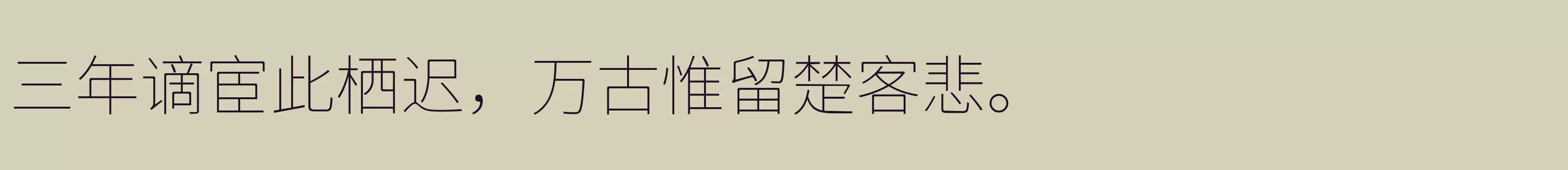 「Thin」字体效果图