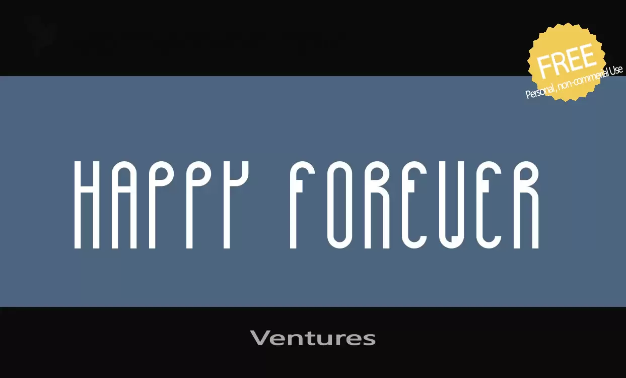 Font Sample of Ventures