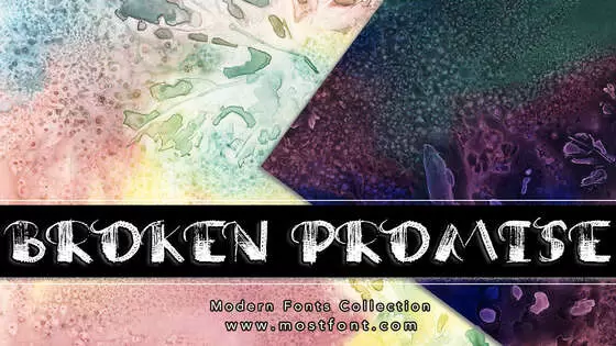 「Broken-Promise」字体排版图片