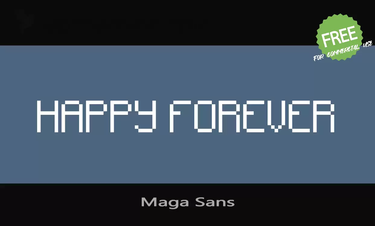 Font Sample of Maga-Sans