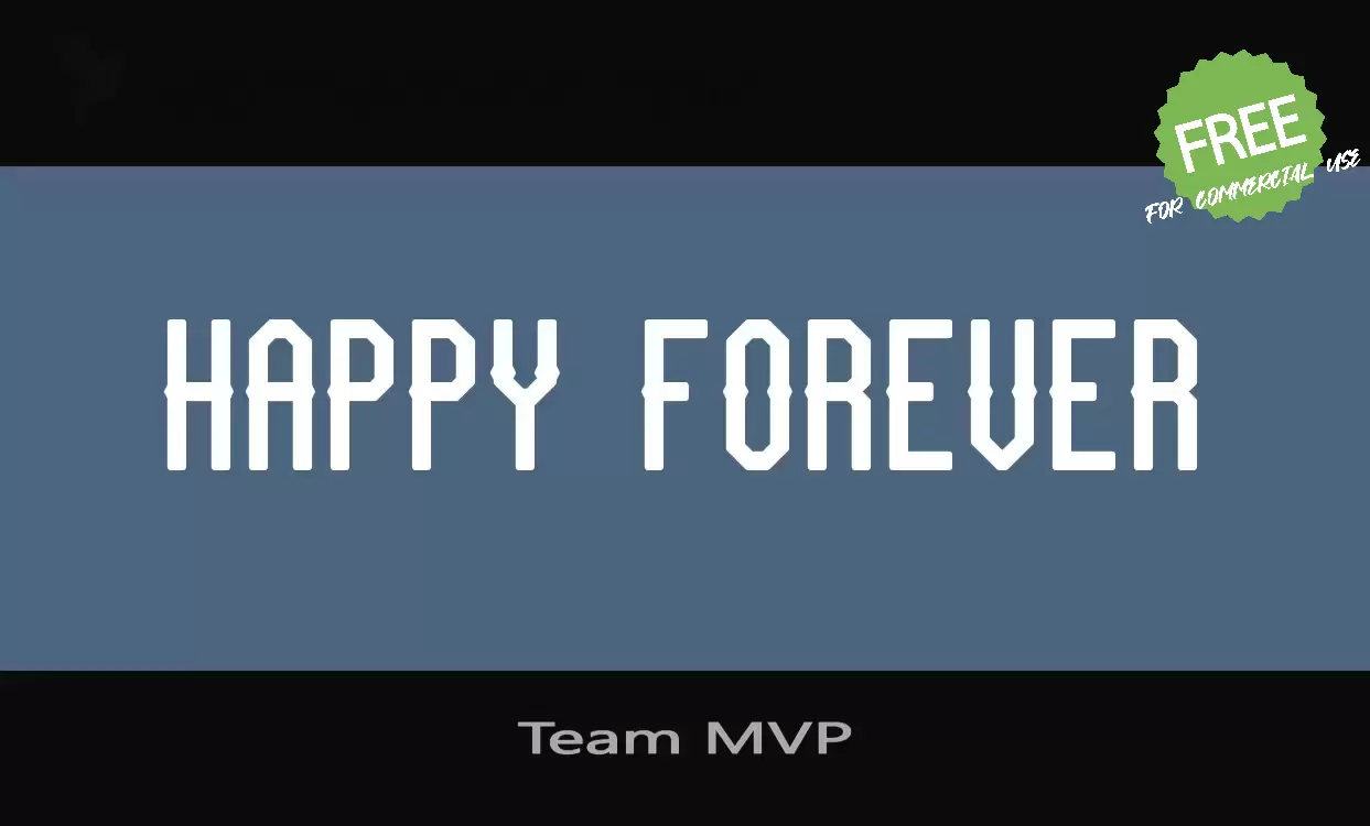 「Team-MVP」字体效果图