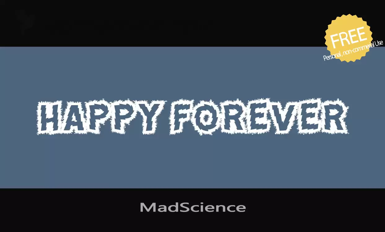 「MadScience」字体效果图