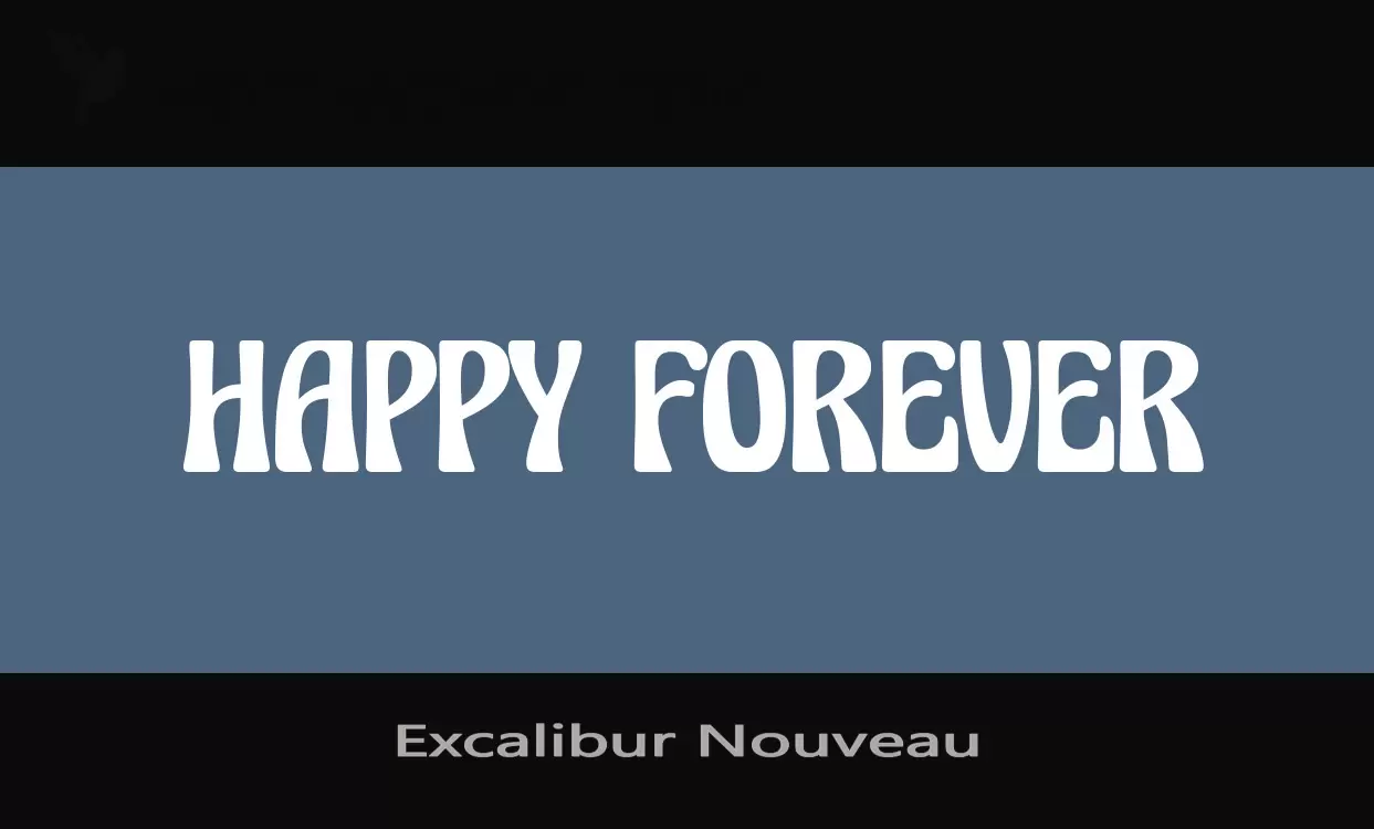 Font Sample of Excalibur-Nouveau