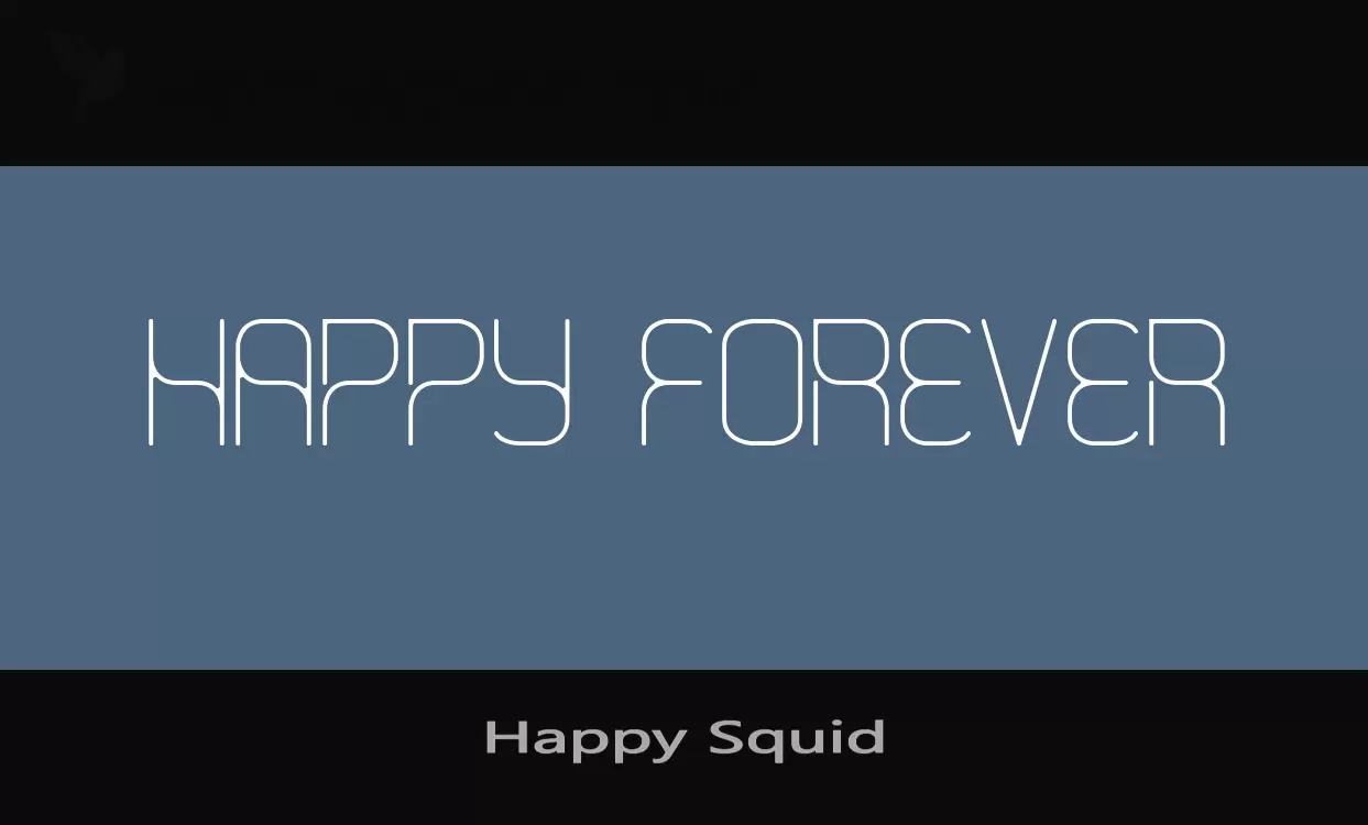 「Happy-Squid」字体效果图