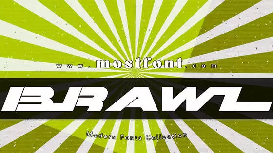 「Brawl」字体排版图片