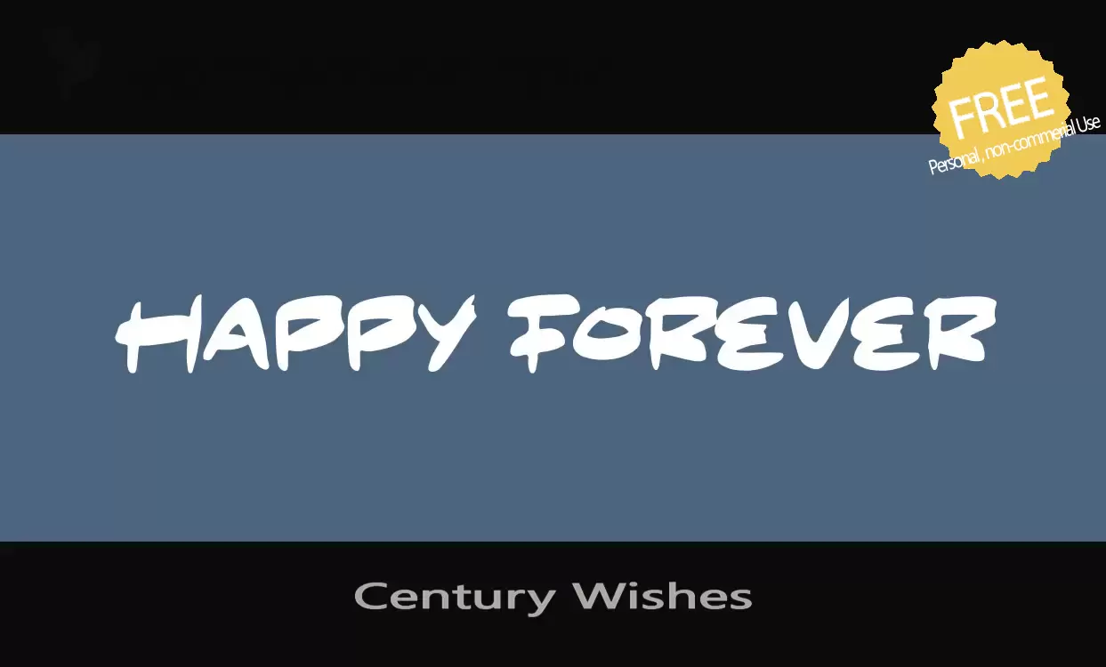 「Century-Wishes」字体效果图