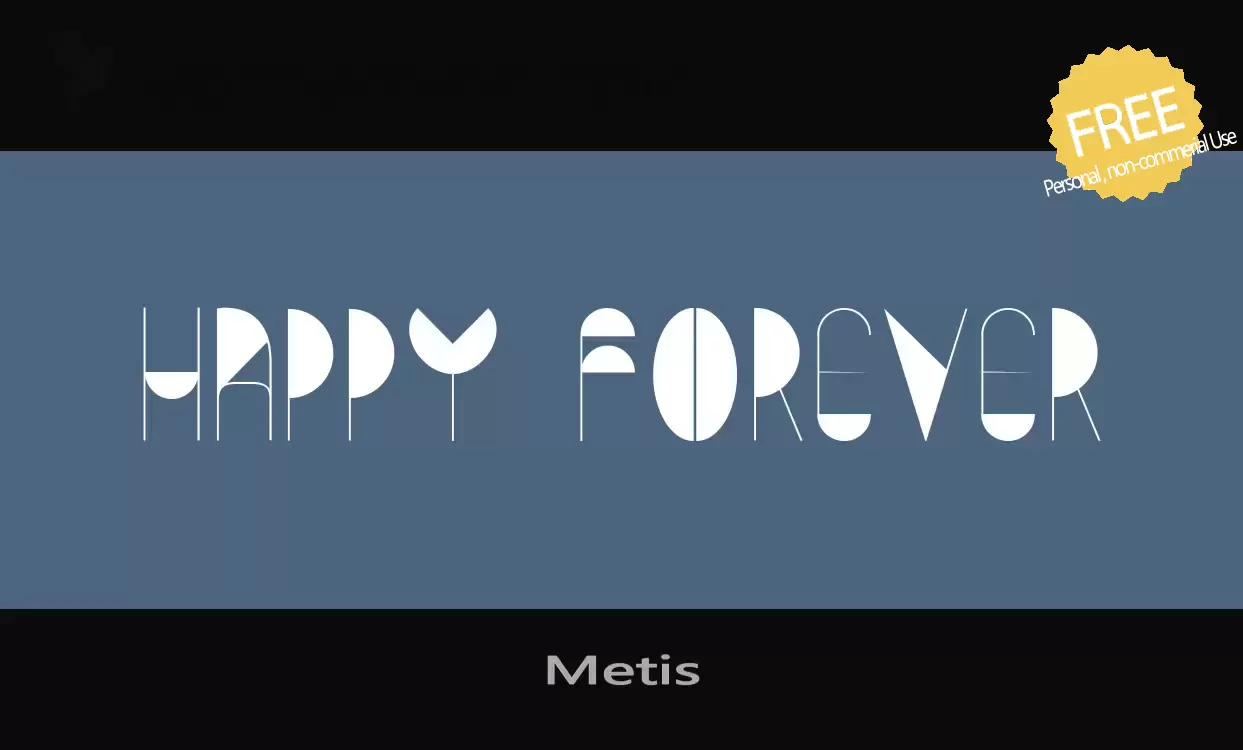 Font Sample of Metis