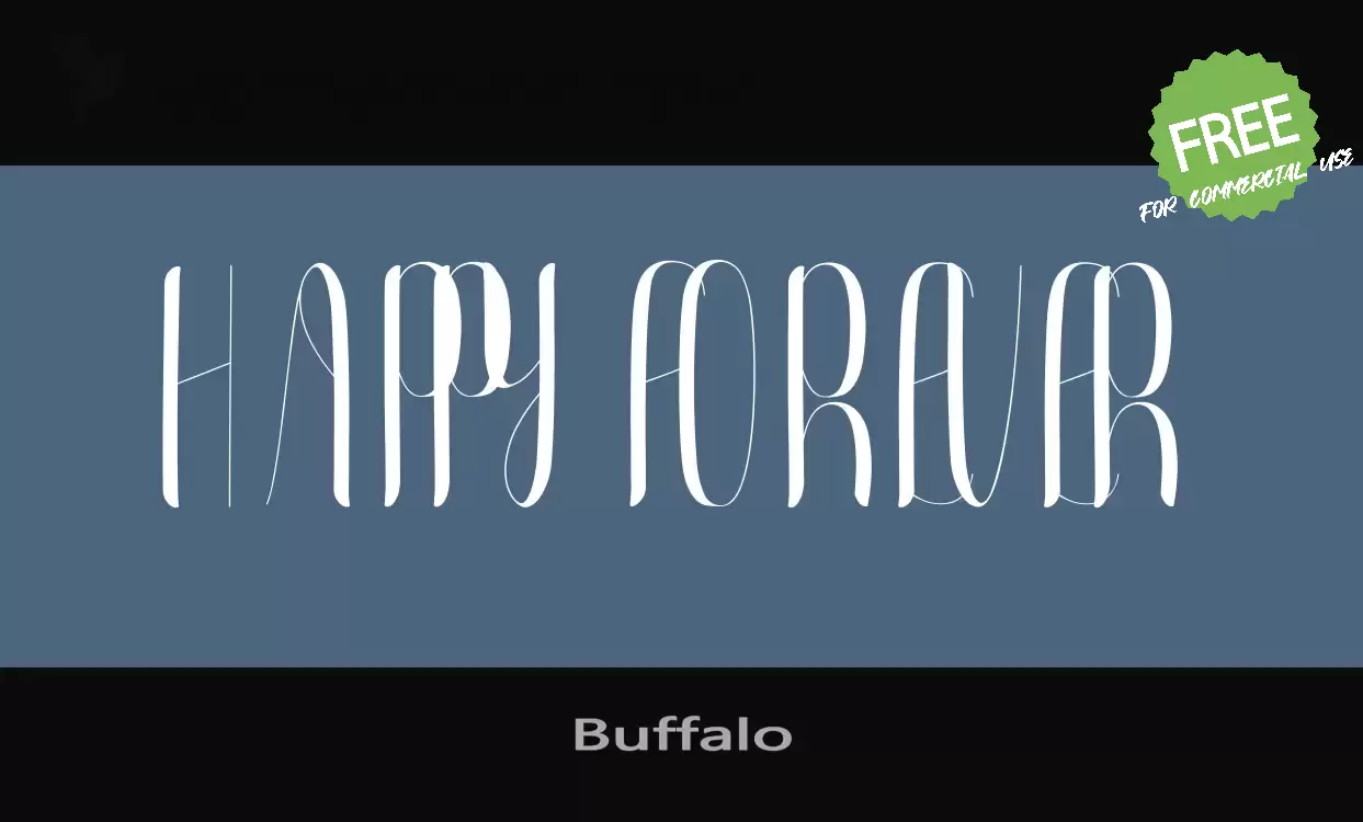 「Buffalo」字体效果图