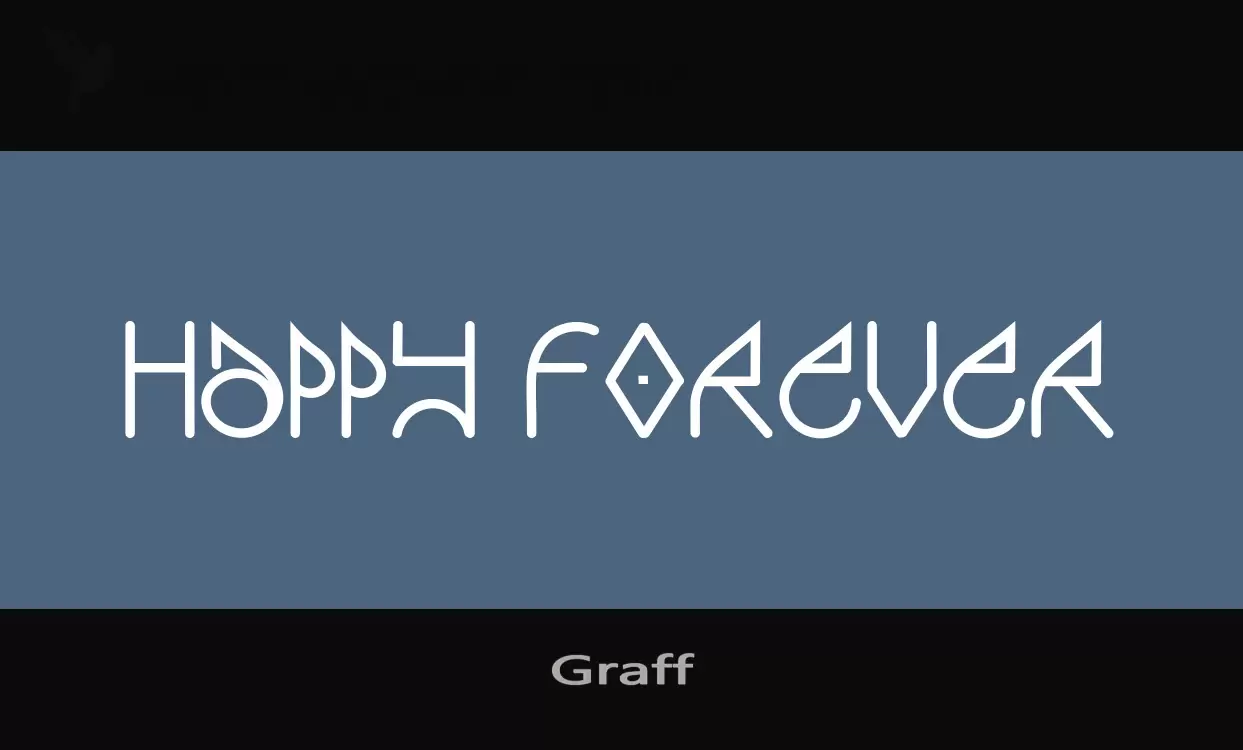 Font Sample of Graff