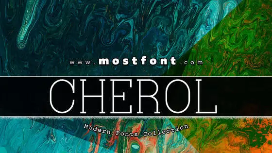 Typographic Design of Cherol-Demo