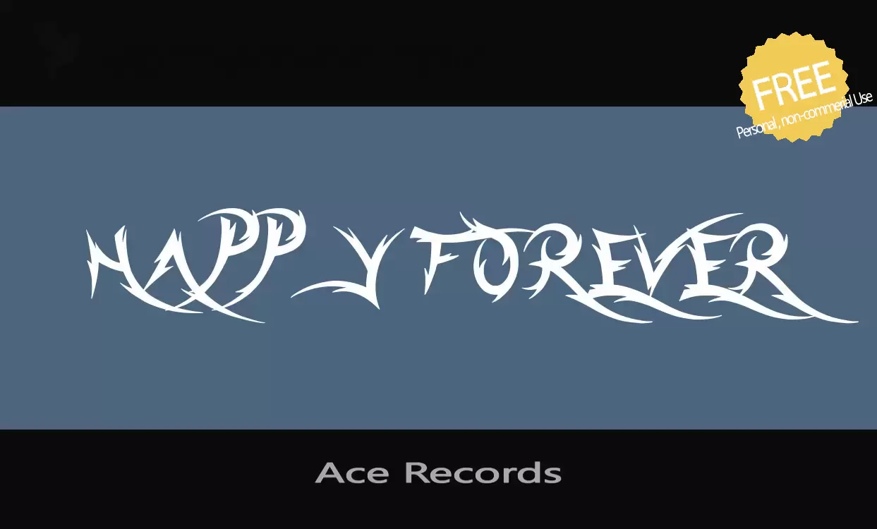 「Ace-Records」字体效果图