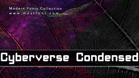 「Cyberverse-Condensed」字体排版图片