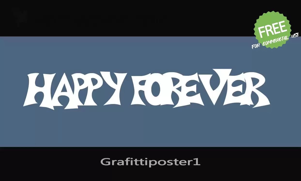 Font Sample of Grafittiposter1