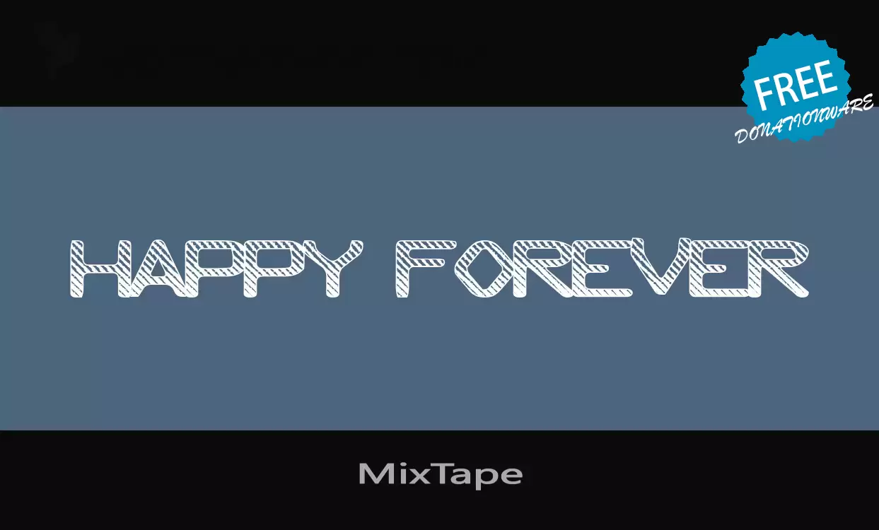 Font Sample of MixTape