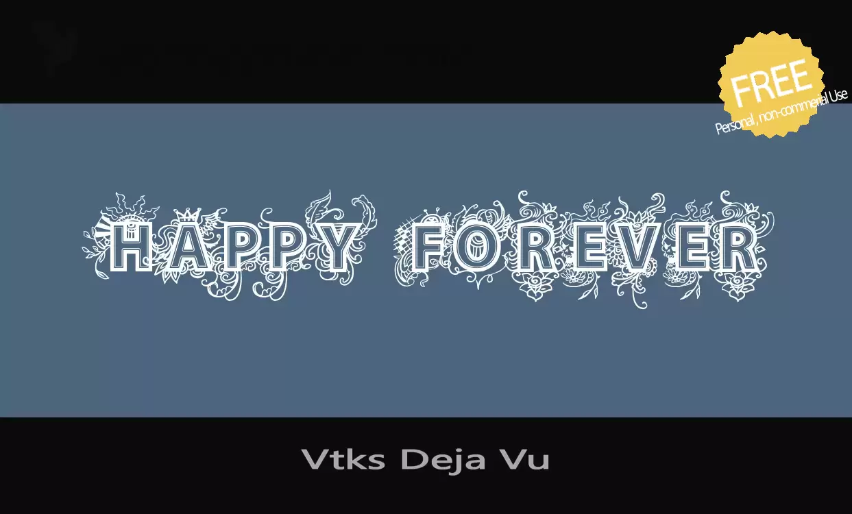 「Vtks-Deja-Vu」字体效果图