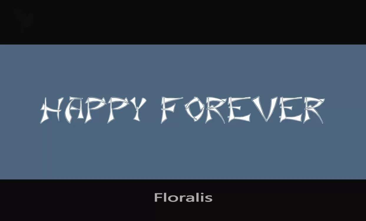 「Floralis」字体效果图