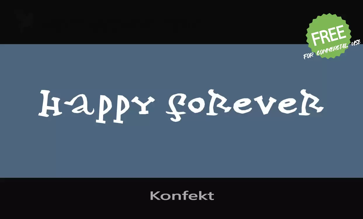 Font Sample of Konfekt