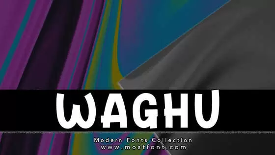 「WAGHU」字体排版图片