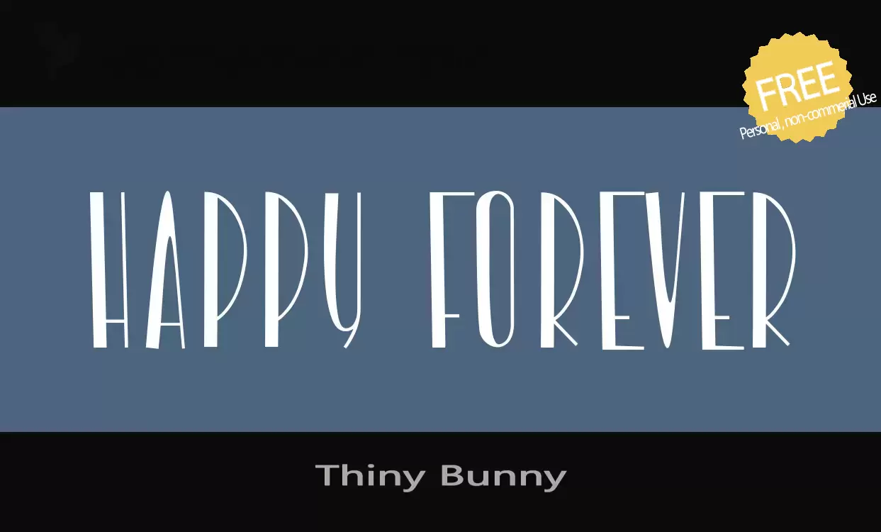 「Thiny-Bunny」字体效果图