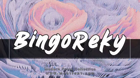 「BingoReky」字体排版样式