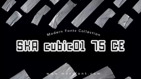 Typographic Design of SKA-Cubic01-75-CE